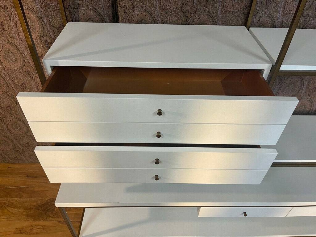 ex showhome Julian Chichester Bay Bookcase Gilt gold & velum wrapped rrp £6099