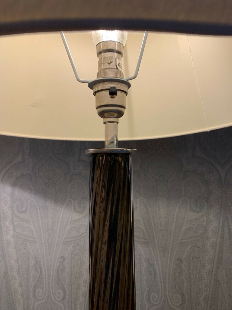 Best & Lloyd Glass Amber twist extra large table lamp  stunning quality