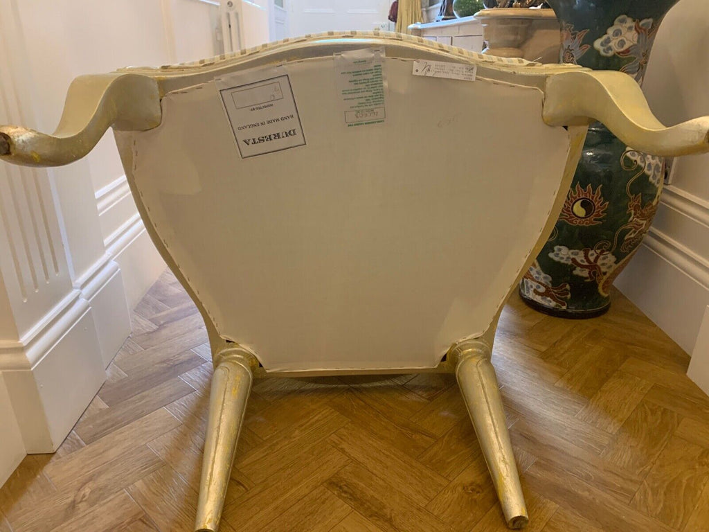 Stunning Duresta Amadeus Champagne Silver Gilt oversized armchair rrp £2546