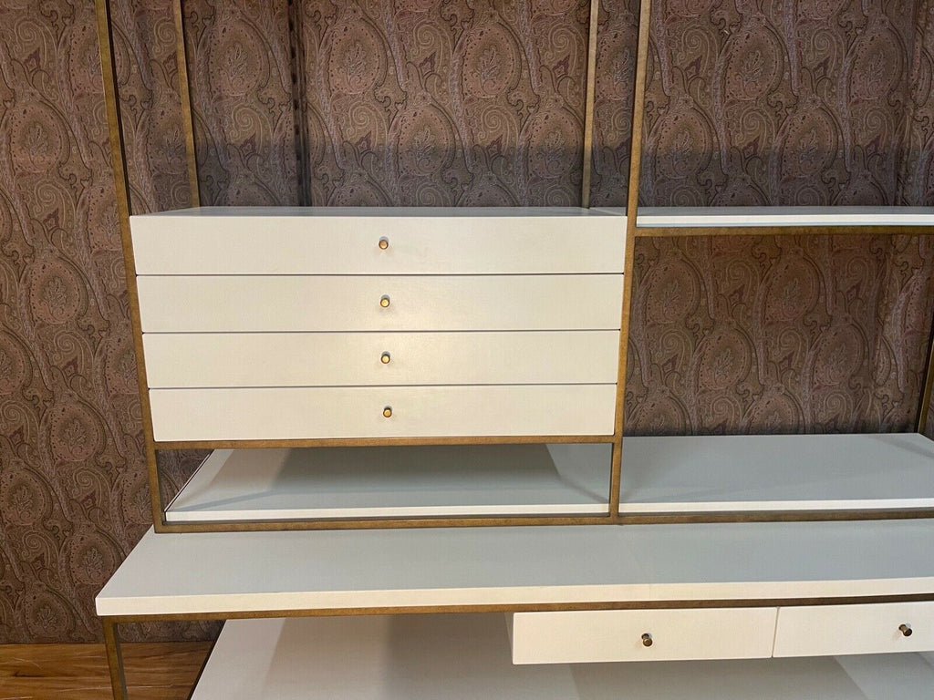 ex showhome Julian Chichester Bay Bookcase Gilt gold & velum wrapped rrp £6099
