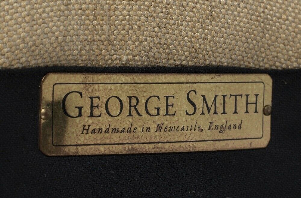 Ex Showhome George smith extra wide Brewster chaise rich beige fabric rrp £8300