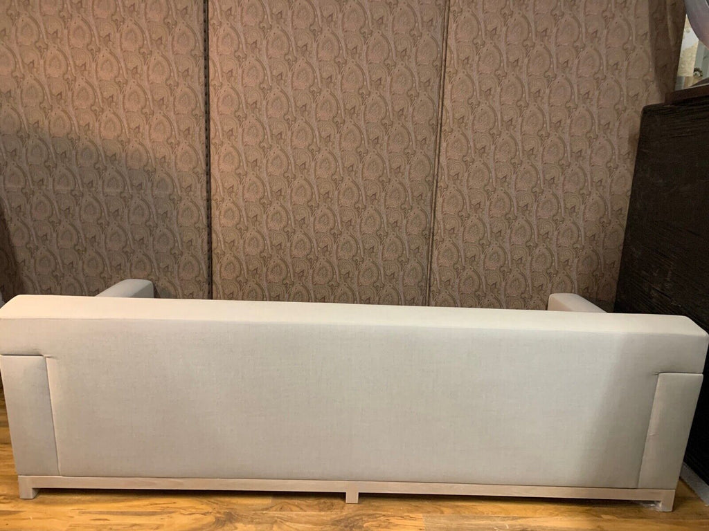 Ex Showhome Christian Liaigre 3 seater sofa grey, Boucle cushions rrp £23,000