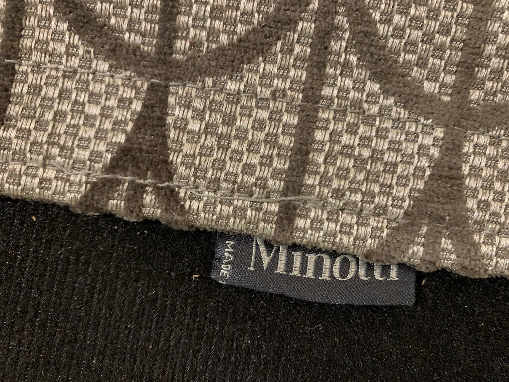 Ex Showhome Minotti Italian taupe/ mauve corer sofa settee rrp £15,500