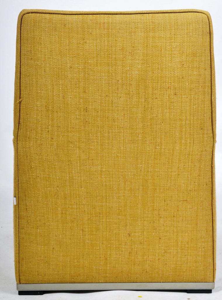 B&B Italia Apta Mustard linen armchair with Apta stool rrp £3700
