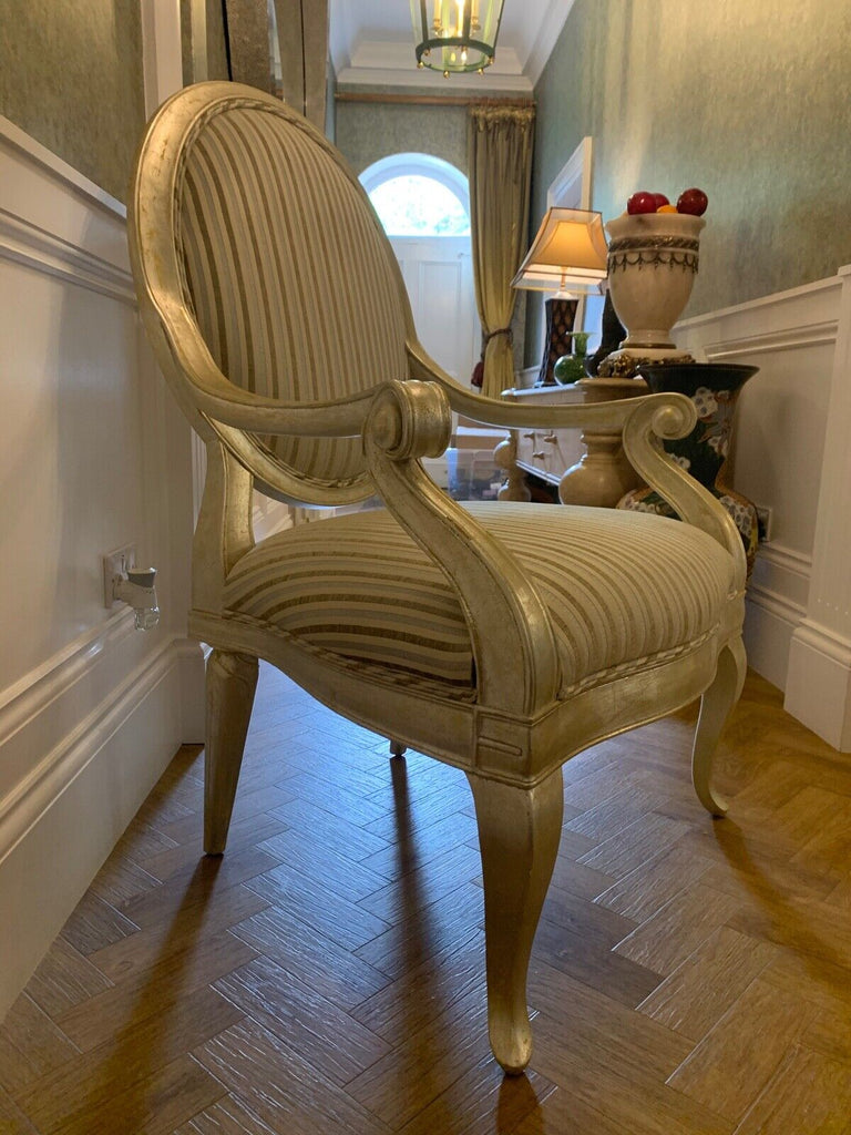 Stunning Duresta Amadeus Champagne Silver Gilt oversized armchair rrp £2546