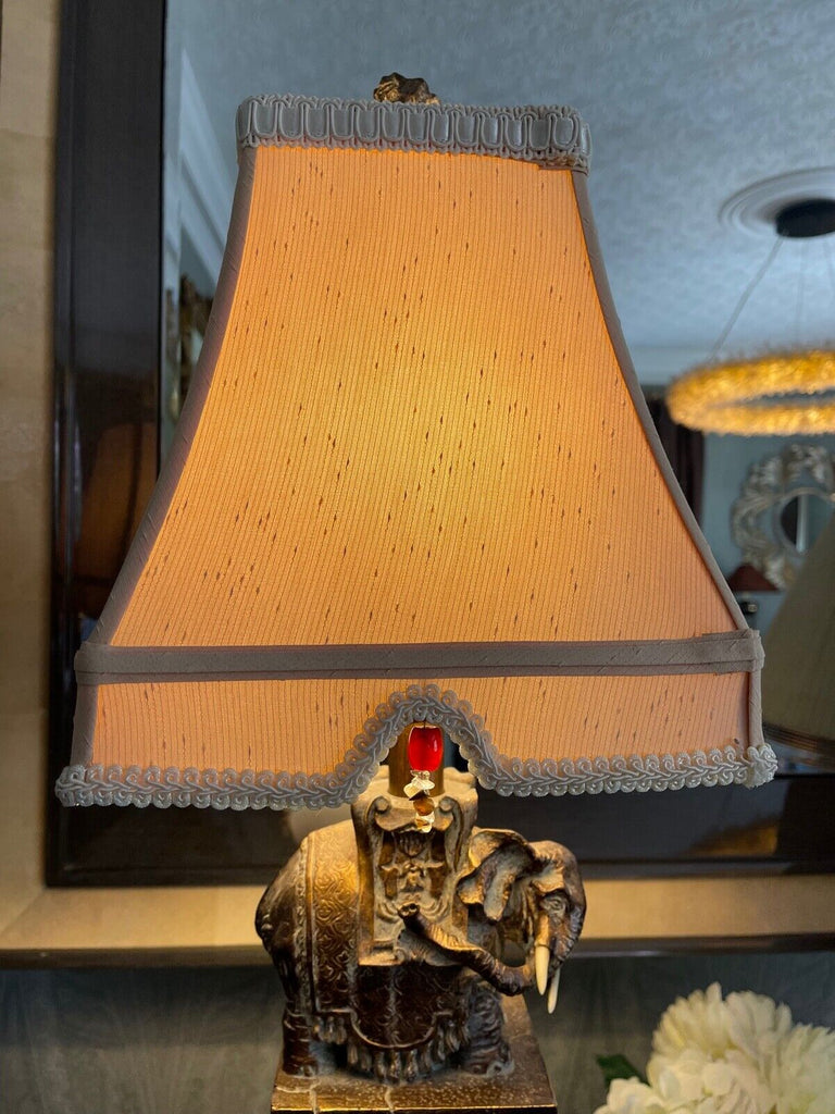 Stunning Quality Thomas Blakemore elephant pedestal table lamp lighting,