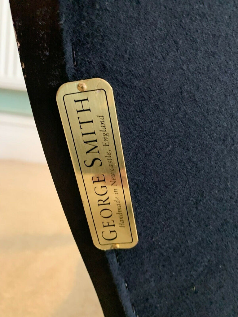 ExDisplay George Smith Signature Louis reach armchair toile fabric rrp £3100