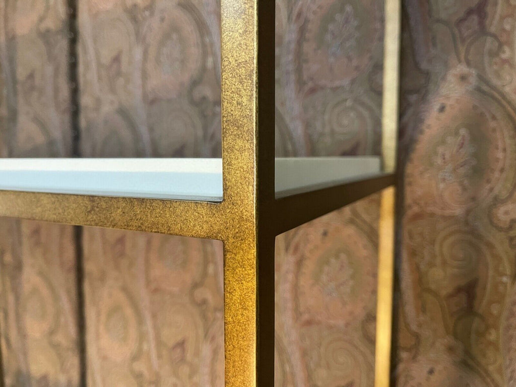 ex showhome Julian Chichester Bay Bookcase Gilt gold & velum wrapped rrp £6099