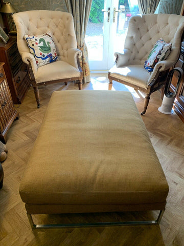 Ex Showhome b&b Italia Maxalto large Mustard large centre stool