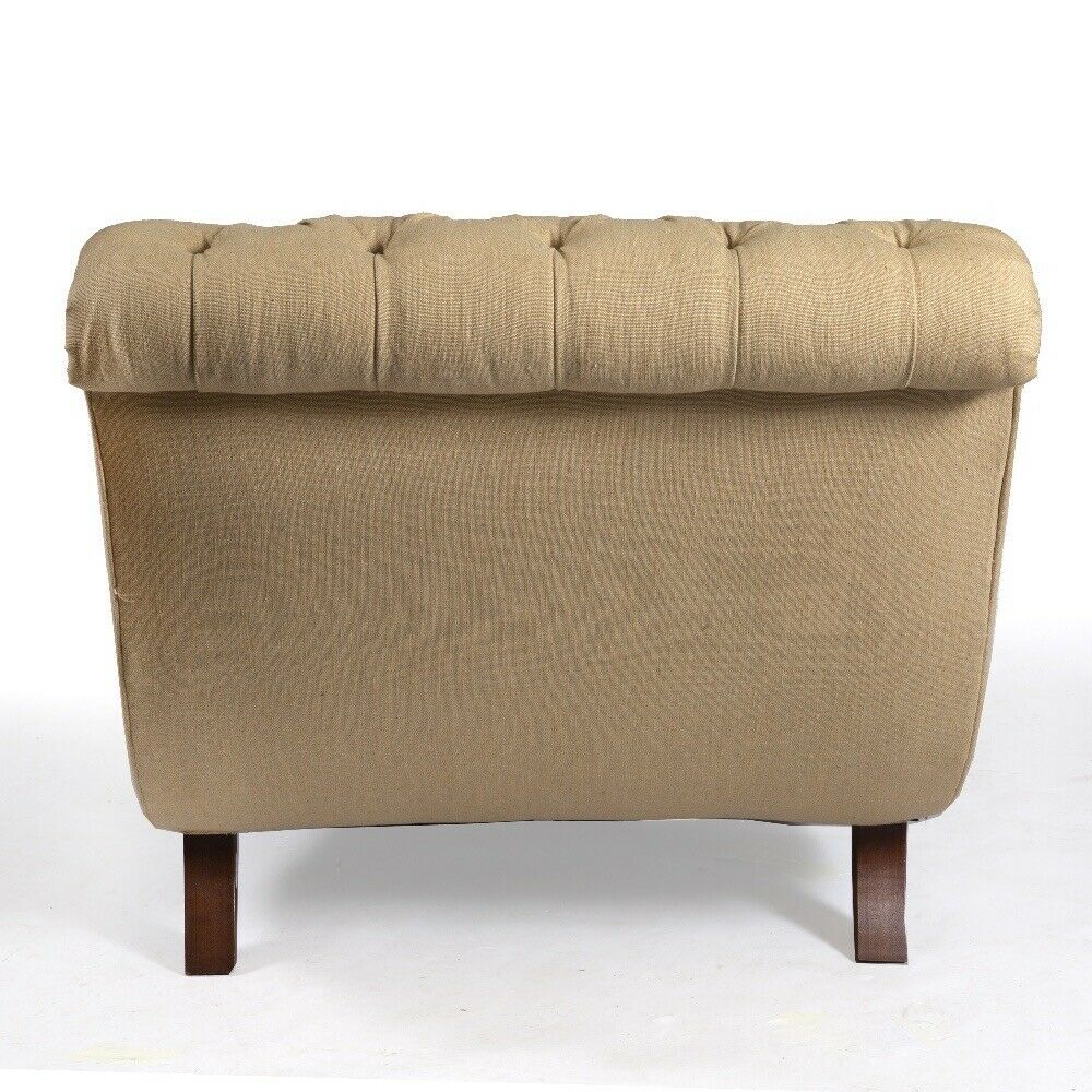 Ex Showhome George smith extra wide Brewster chaise rich beige fabric rrp £8300