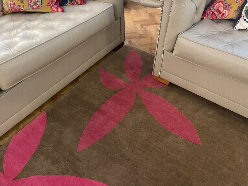 Madeline Weinrib Seed Rug in Stone, top quality thick heavy wool rug rrp £8300
