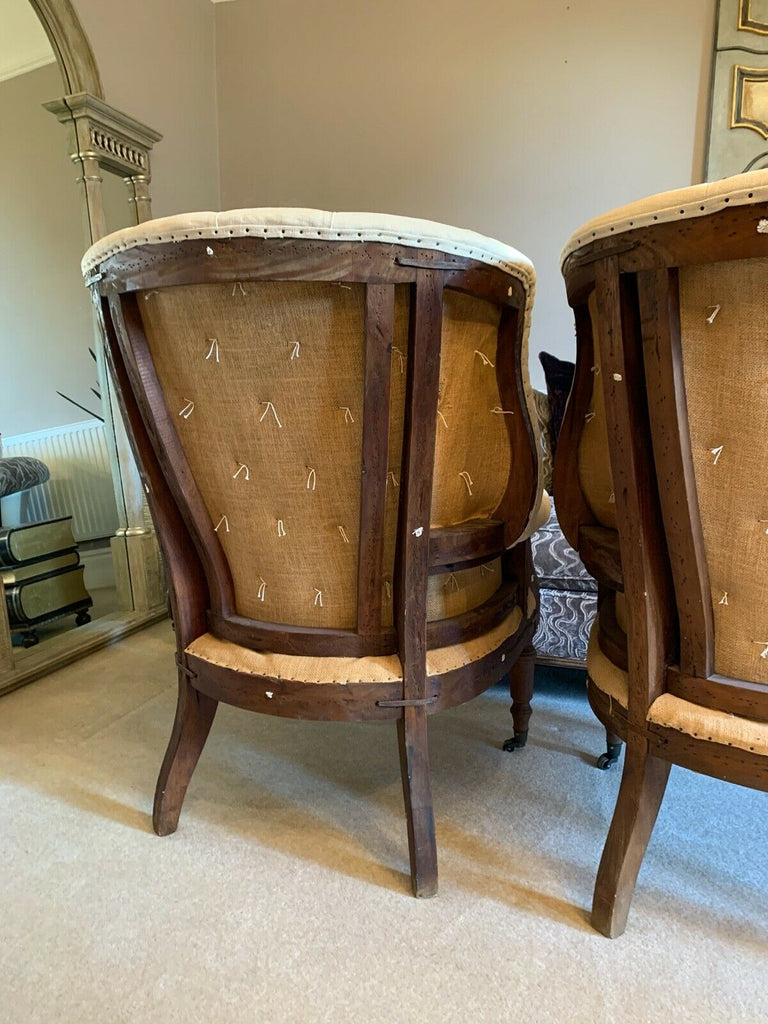 Ex showhome Artsome Coach House Deconstructed barrel wingback armchair rrp£1850.