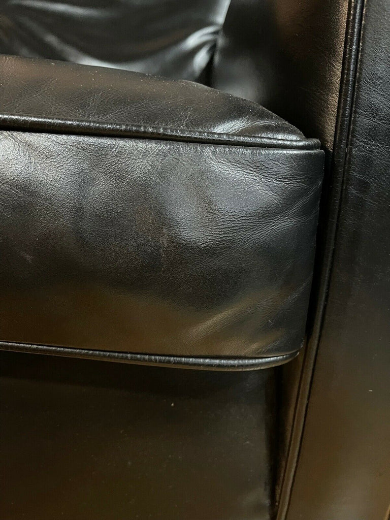 B&B Italia Maxalto Apta Black Glove Leather armchair, lounger chair rrp £3700 B