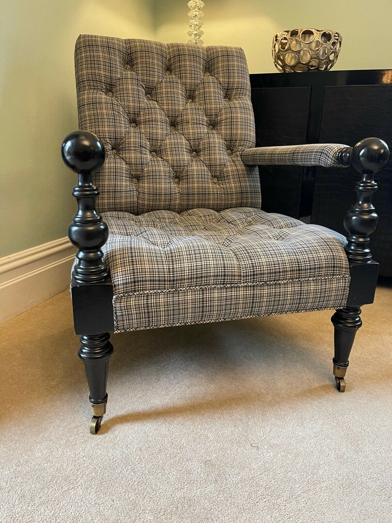 Superb Top quality Checked Nantukker library armchair, 1 available