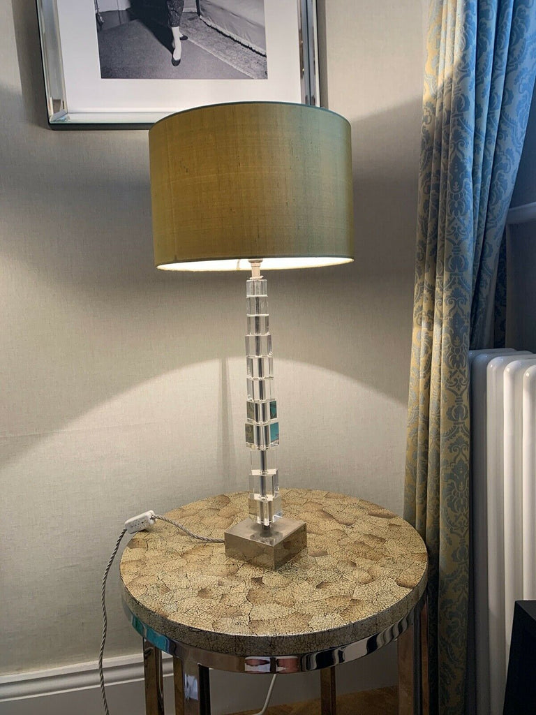 Thierry lamarie eggshell variegated nickel round side table cost Thousands!!!!!
