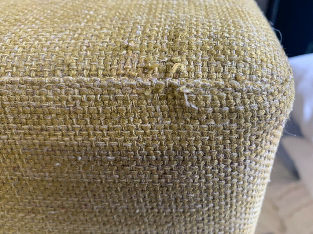 B&B Italia Apta Mustard linen armchair with Apta stool rrp £3700