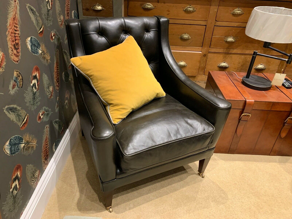 Ex Display George Smith Signature Leather Paris armchair chair rrp £5600
