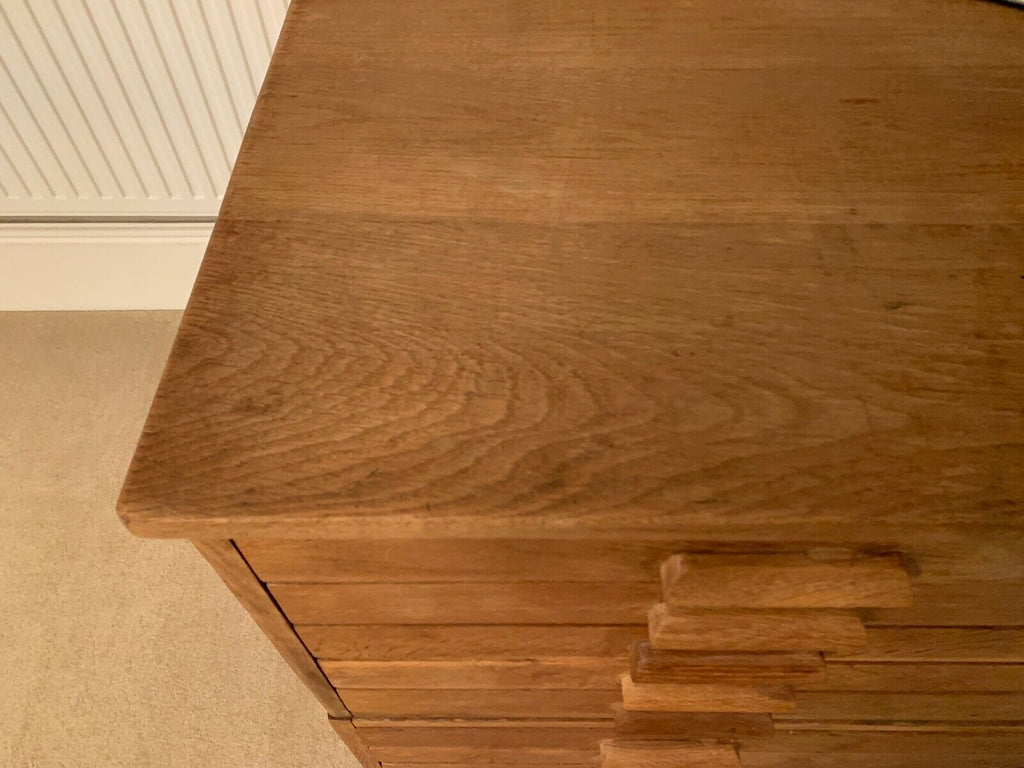 Antique Early 20th Century extra large oak map chest, architects drawers