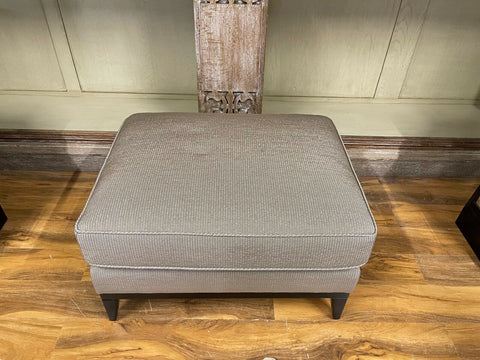 EX Showhome Bespoke sofa London, cushion topped stool rrp £1600, 2 available