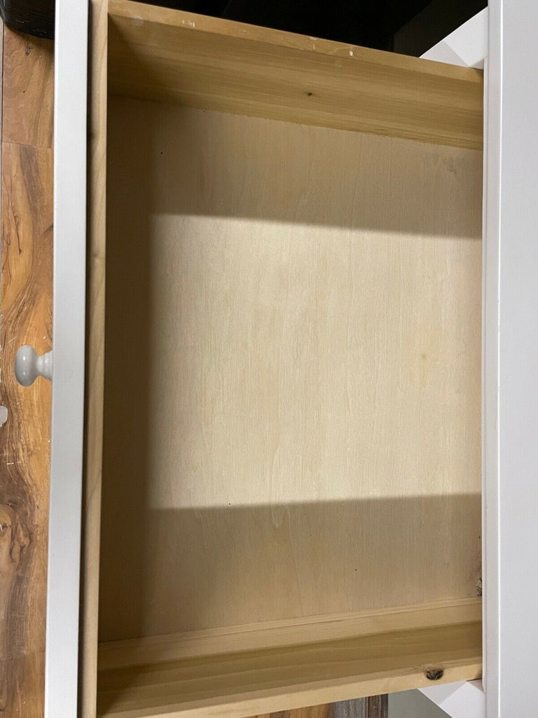 Feather and black extra tall tallboy chest of 6 drawers Neptune cream rrp £1115