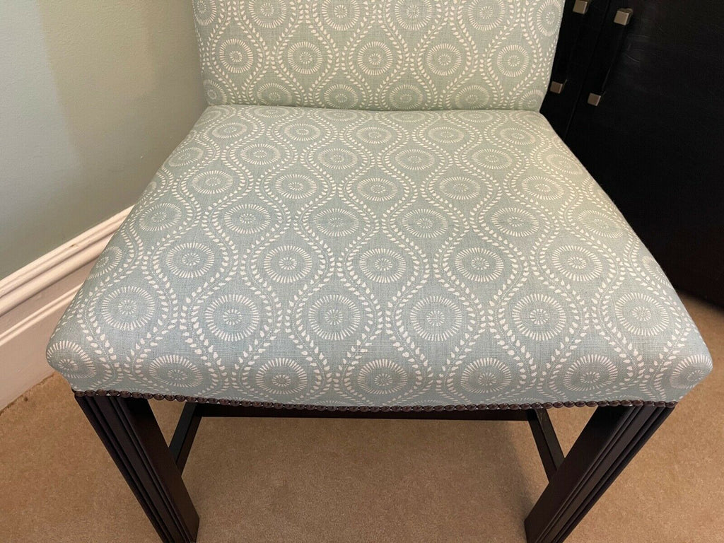 Ex Display George Smith oversized Gainsborough side chair, Raoul fabric rrp£2100