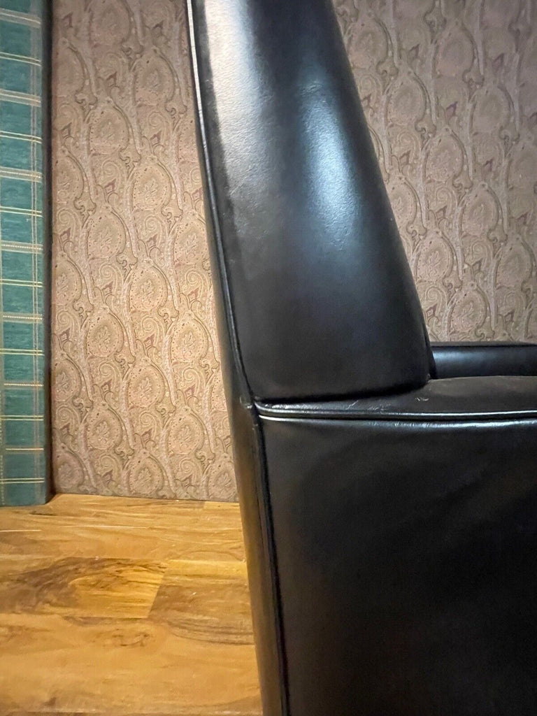 B&B Italia Maxalto Apta Black Glove Leather armchair, lounger chair rrp £3700 B