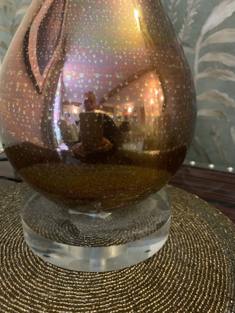 Wonderfull Julian Chichester Gold Glass extra large table lamp