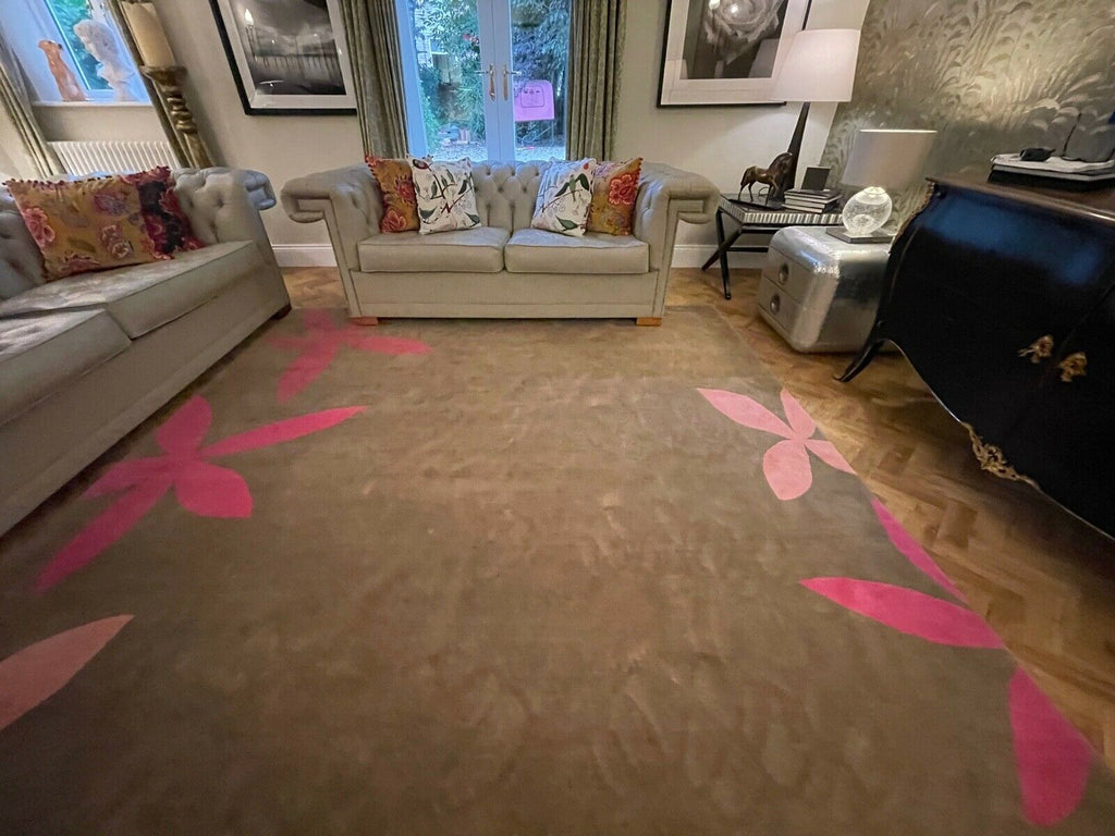 Madeline Weinrib Seed Rug in Stone, top quality thick heavy wool rug rrp £8300