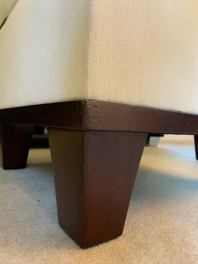 Ex Display George Smith Empire chest stool linen fabric rrp £1950