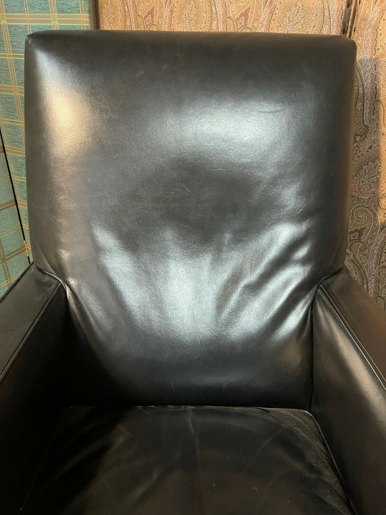 B&B Italia Maxalto Apta Black Glove Leather armchair, lounger chair rrp £3700 A