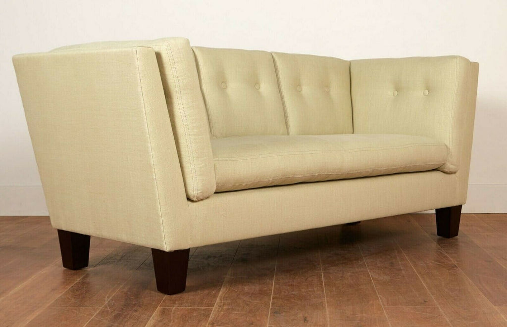 Ex Display George Smith Lancelot 3 seater sofa cream beige Asti fabric rrp £8700