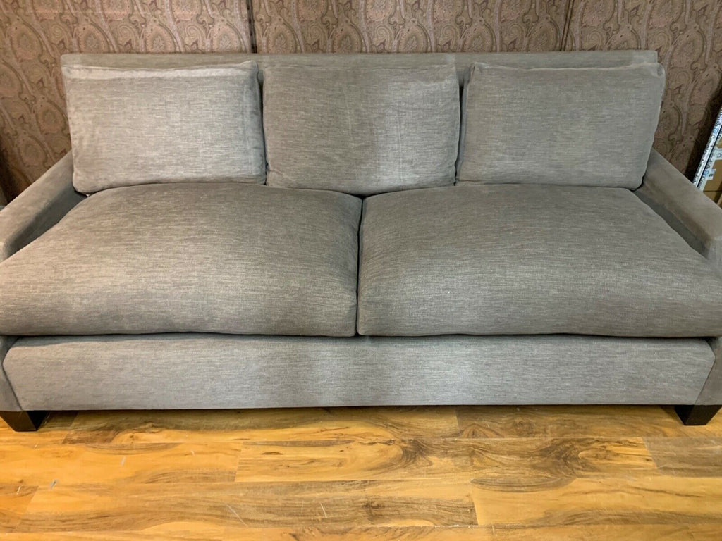 Ex Showhome Andrew Martin Pall Mall 3 seater sofa grey chenille fabric rrp £3750