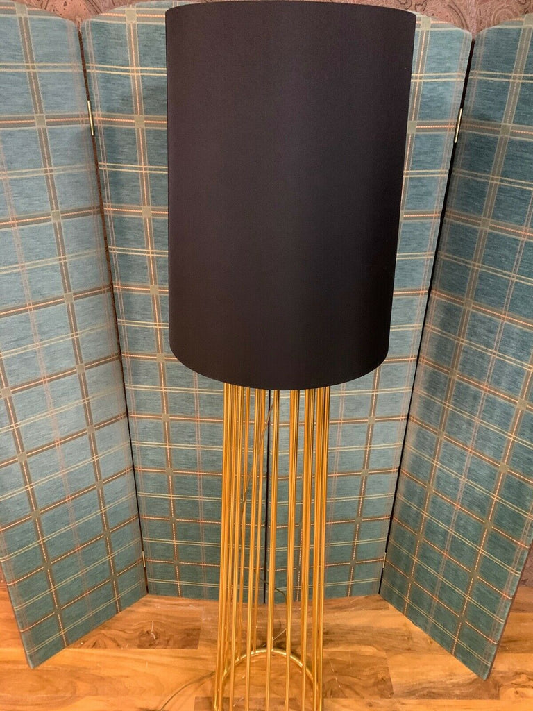 De La Espada Large Tulip floor lamp. gilt gold with black shade rrp £3360