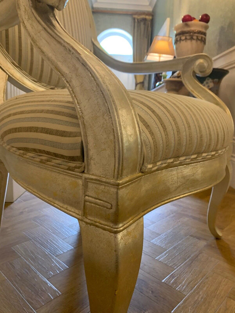 Stunning Duresta Amadeus Champagne Silver Gilt oversized armchair rrp £2546