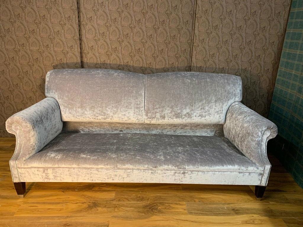 Ex Showhome George Smith Signature Laid back Scroll Arm 3 seater sofa rrp £9200