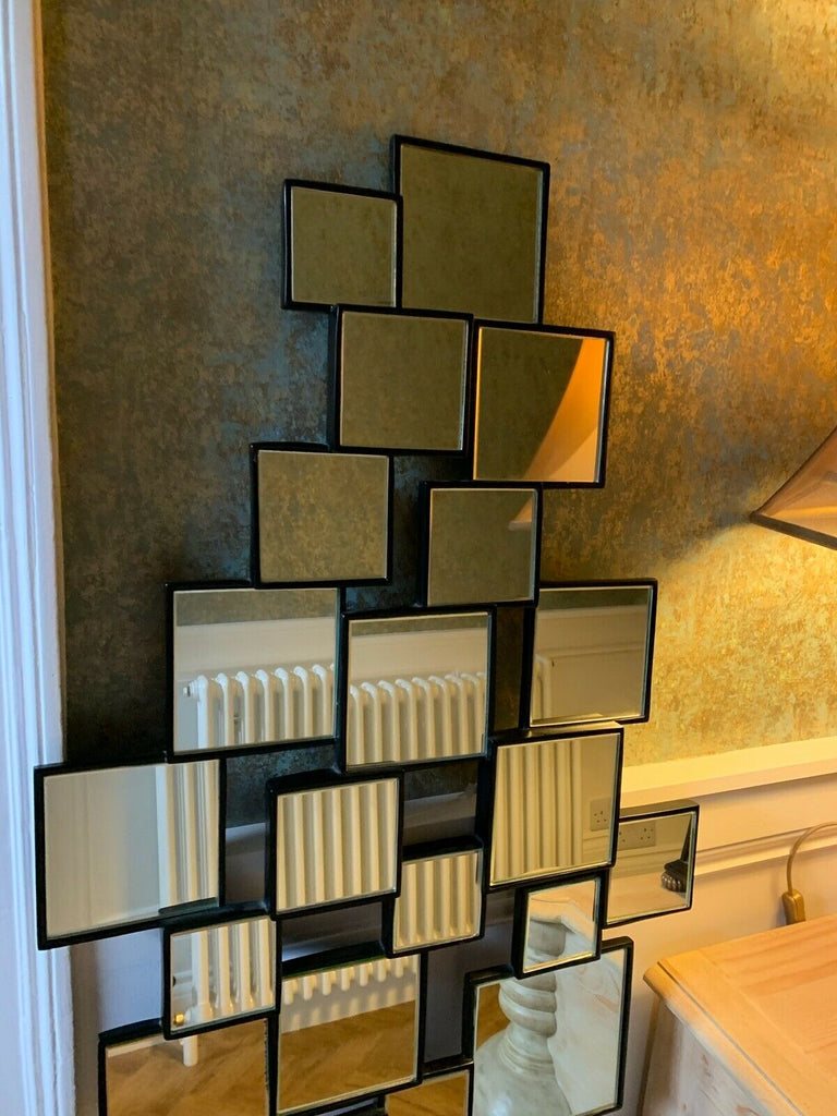 Ex Showhome Christopher Guy cubic large contemporary wall mirror rrp £3150