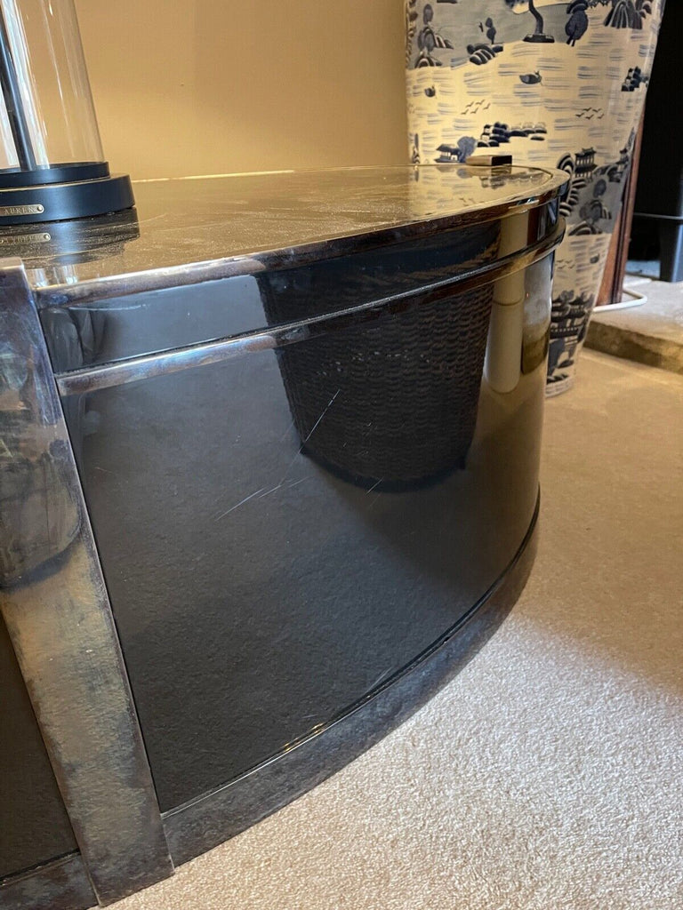 Kravt Original Brass and smoked glass Oval Coffee table