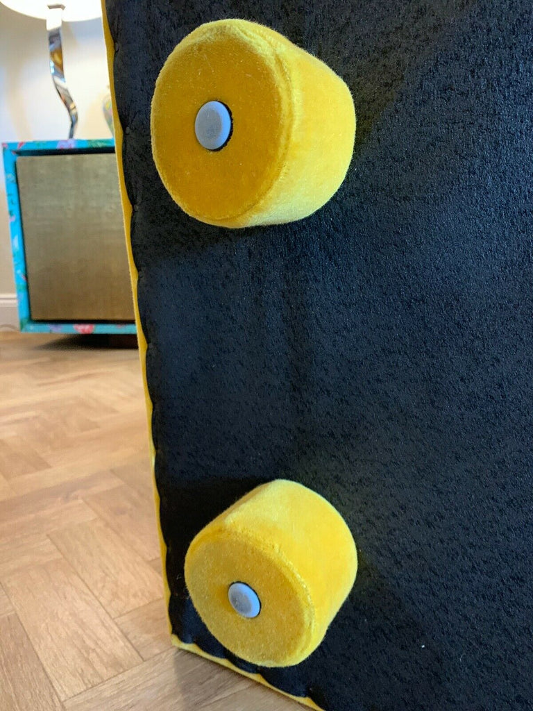 Ex Display George Smith Yellow Mohair Ilse CrawfordFootstool stool rrp £3140