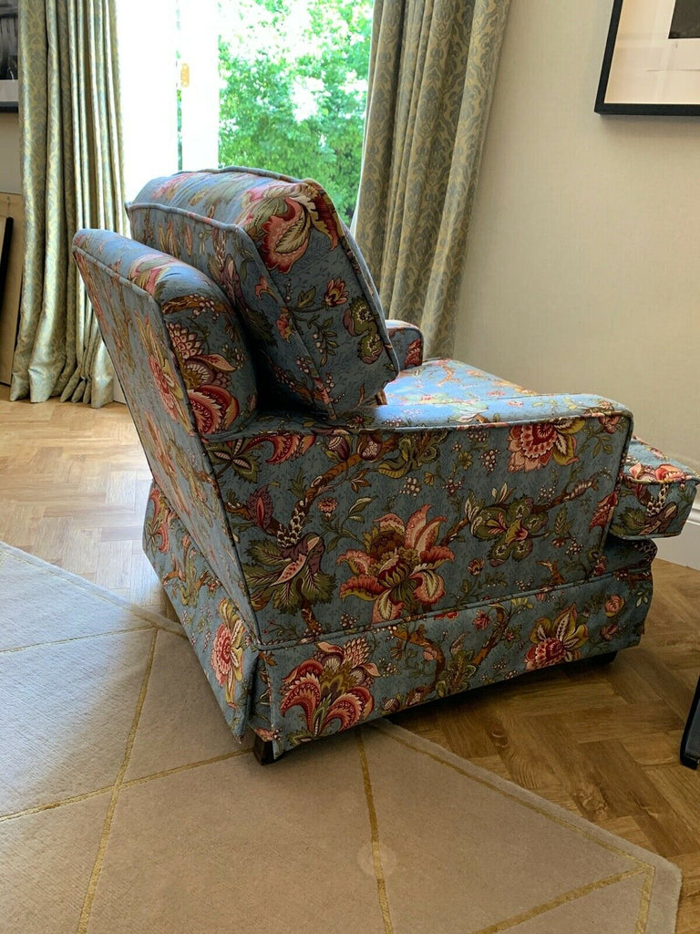 Amazing Contemporary Country House armchair in Waverly eclectic fabric