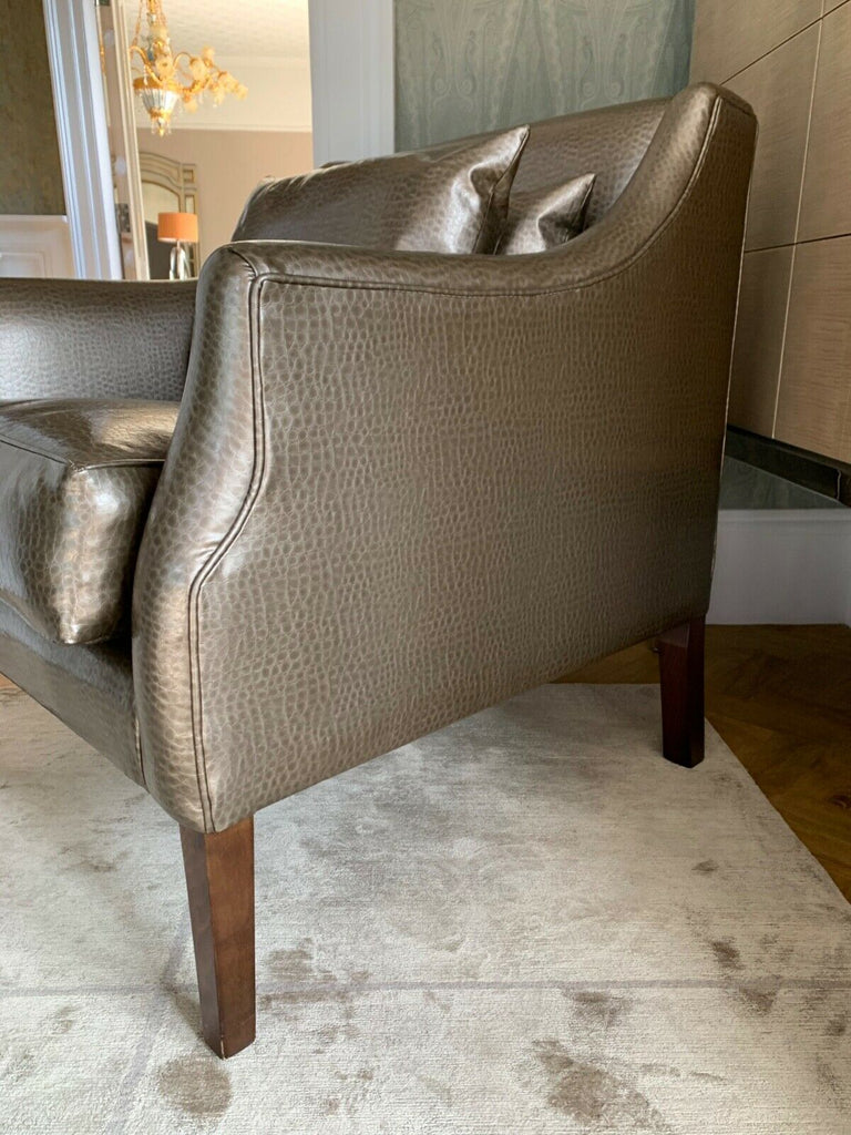 Ex Showhome Wychwood designs lizard skin leather armchair Totally Amazing!! B
