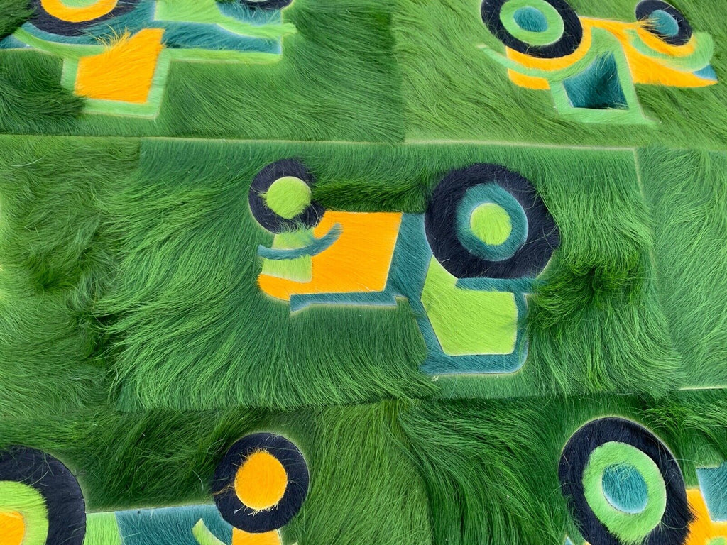 Amazing Kyle Bunting Fur hide Tractor rug cost £18,000,