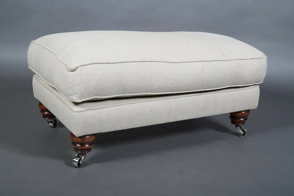 Duresta Oatmeal fabric footstool stool great quality hardly used,
