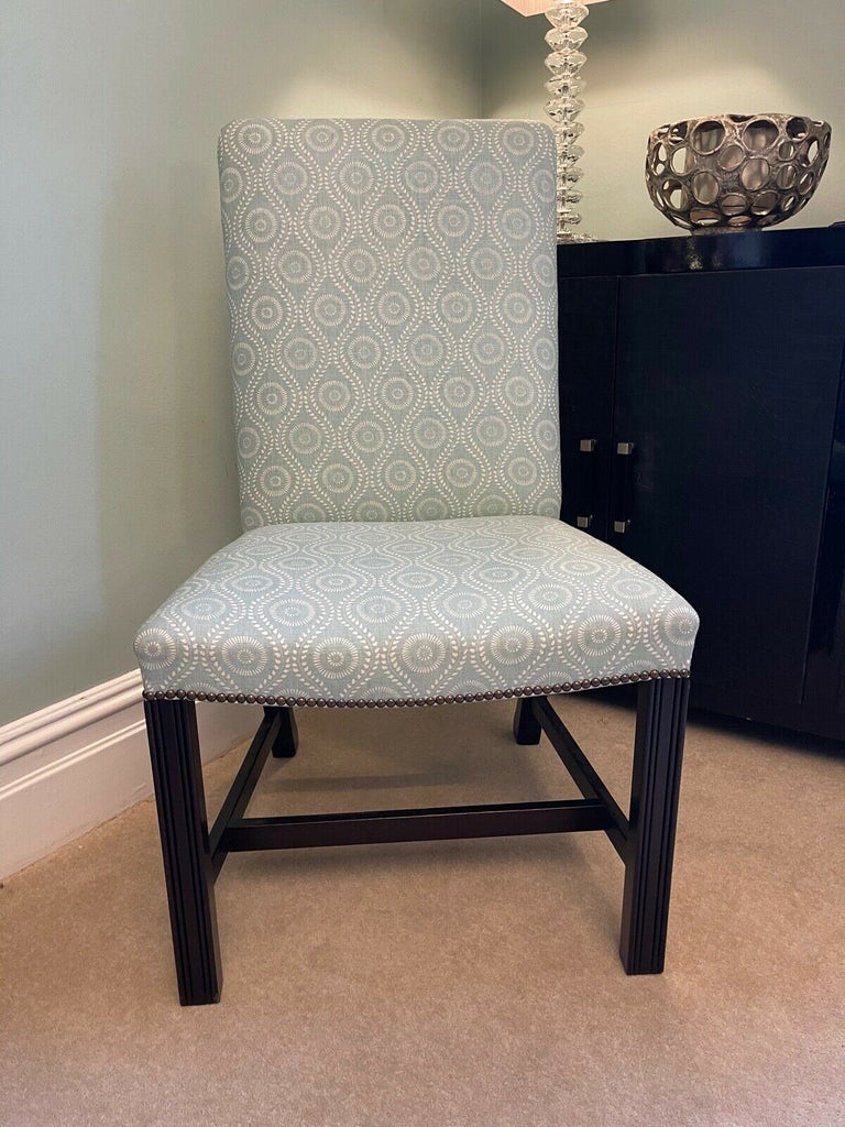 Ex Display George Smith oversized Gainsborough side chair, Raoul fabric rrp£2100