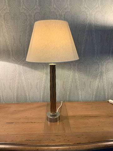 Best & Lloyd Glass Amber twist extra large table lamp  stunning quality