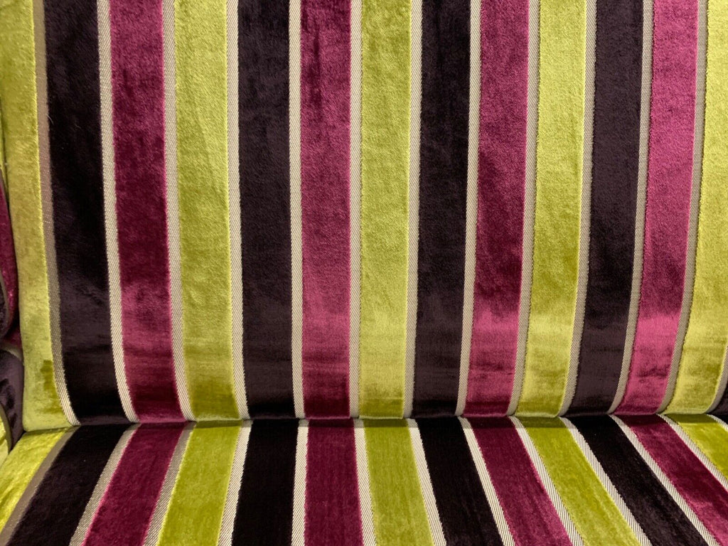 Duresta Trafalgar 2 seater knoll drop arm sofa Velvet Stripe fabric rrp £6360