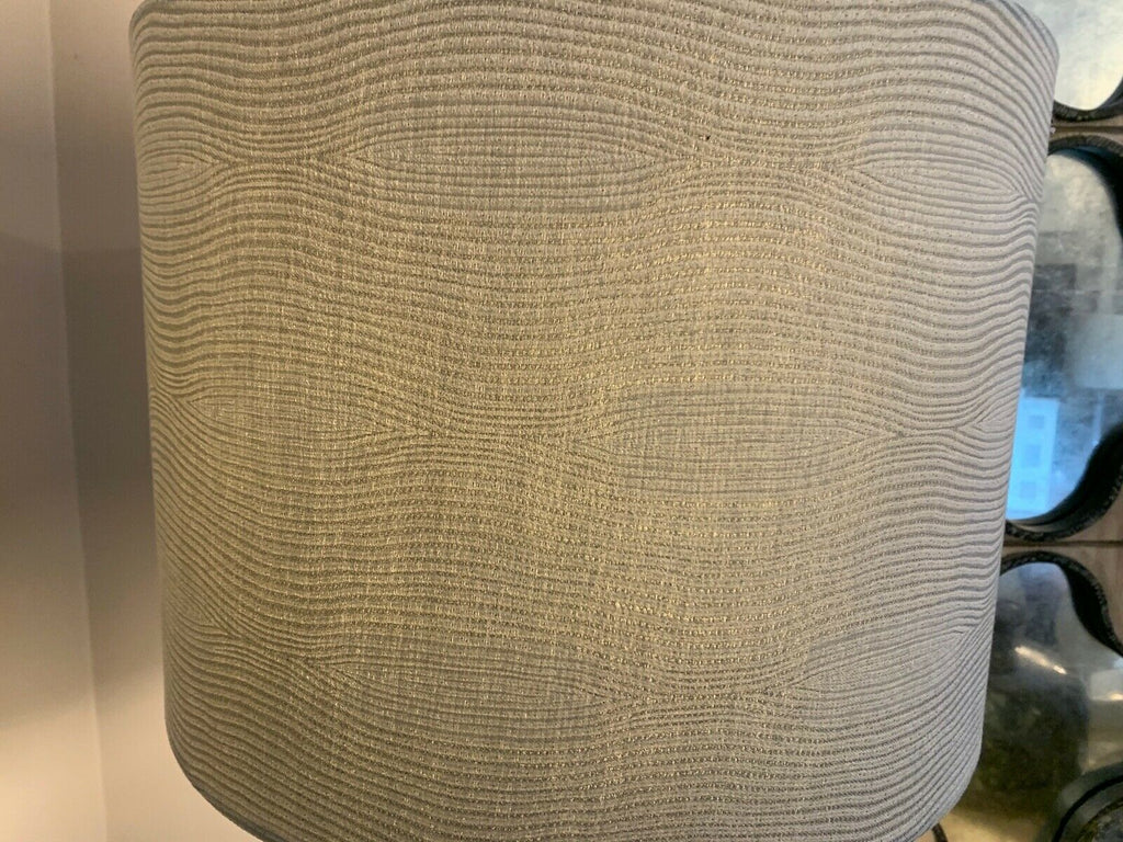 Quality pair of Porta Romana Grace Tall  table lamp grey shade, rrp £3800