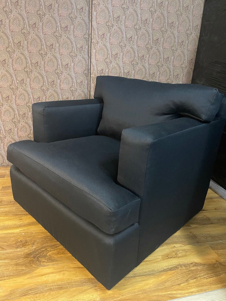 Ex Showhome Ralph Lauren Pryce Black lounge armchair reading chair rrp £4200