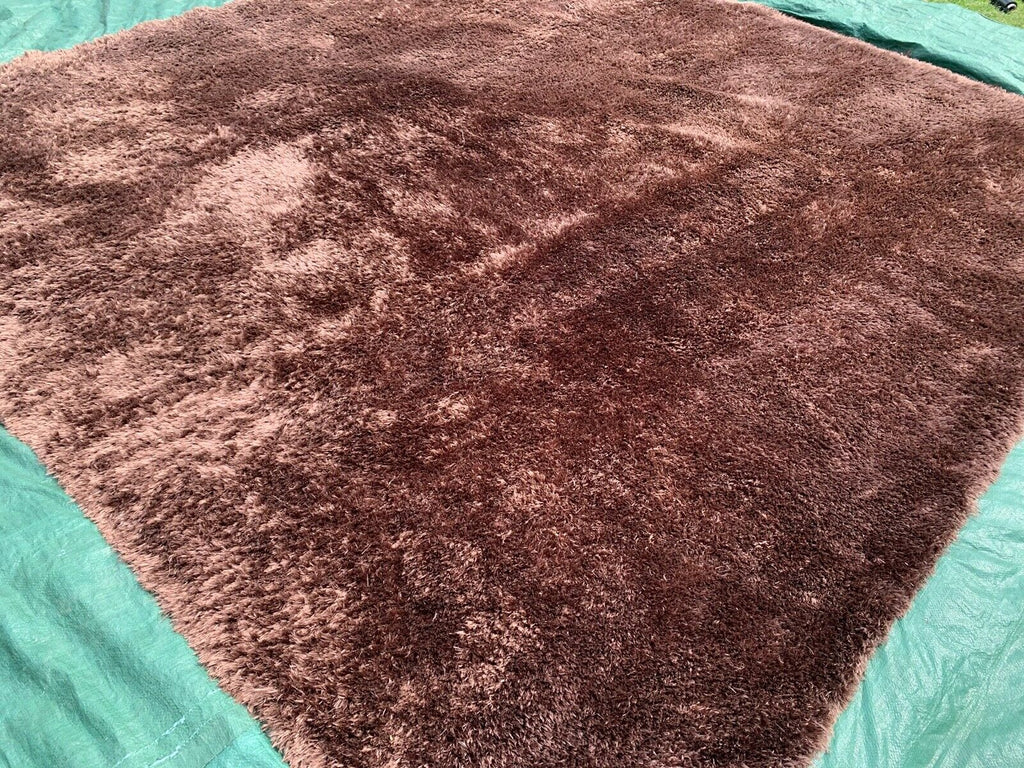 Stepevi Touch Me Heavy floor rug carpet Bronze long pile 300cm x 300cm rrp £7000