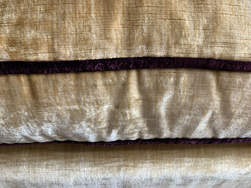 William Yeoward Champagne Velvet 4 seater sofa settee 267cm long rrp £25k B
