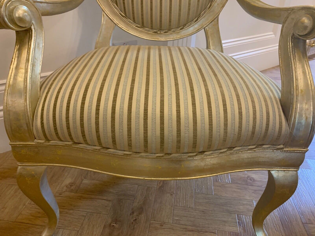 Stunning Duresta Amadeus Champagne Silver Gilt oversized armchair rrp £2546